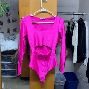 Pink fashion nova bodysuit